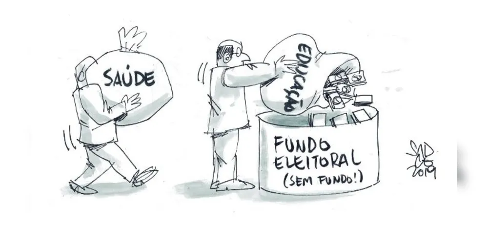 Imagem ilustrativa da imagem Charge da edição desta quarta-feira (02/09/2020) do JM