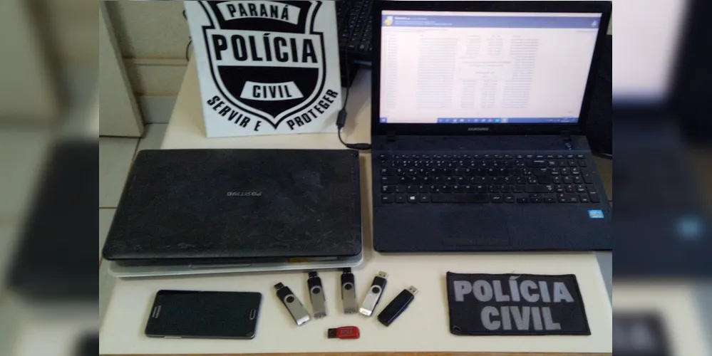 Homem mantinha no celular e notebook fotos de adolescentes de Piraí do Sul, Araucária e Ponta Grossa