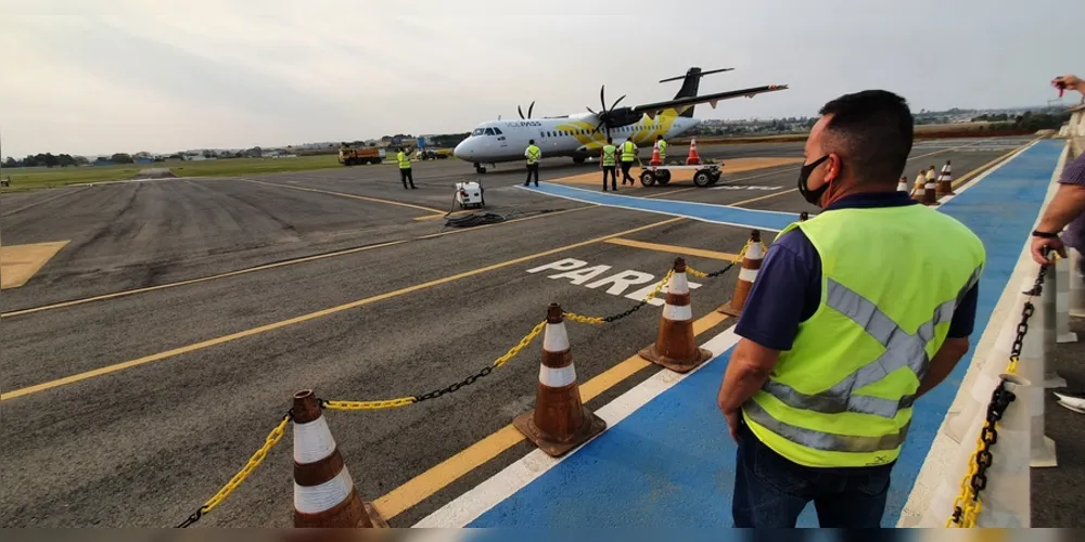 Companhia retomou voos em agosto em Ponta Grossa