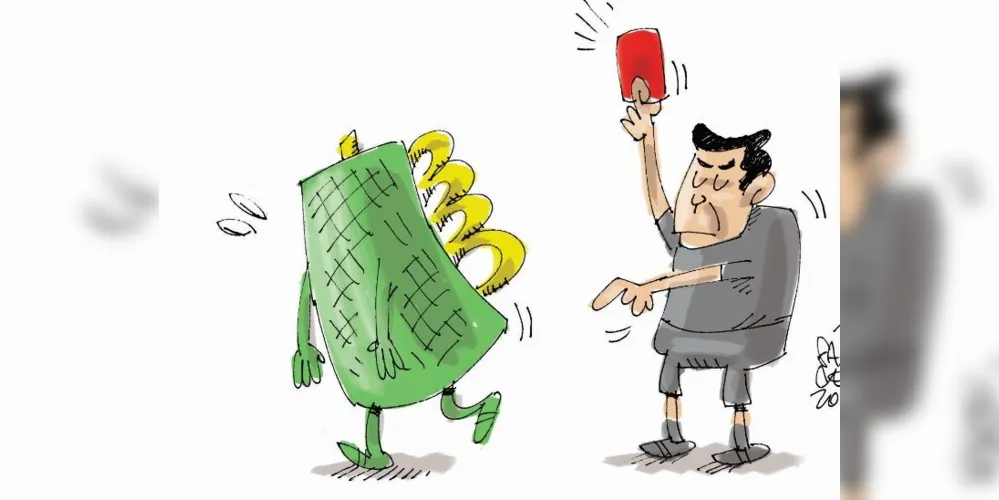 Imagem ilustrativa da imagem Charge da edição desta quarta-feira (11/10/2020) do JM