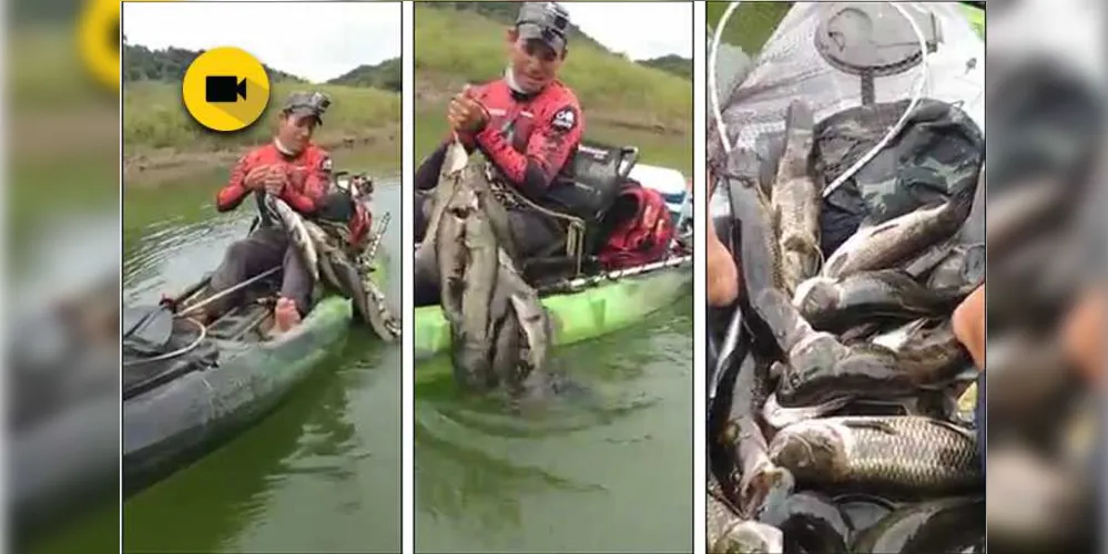 Imagem ilustrativa da imagem Vídeo mostra pesca ilegal em represas da região