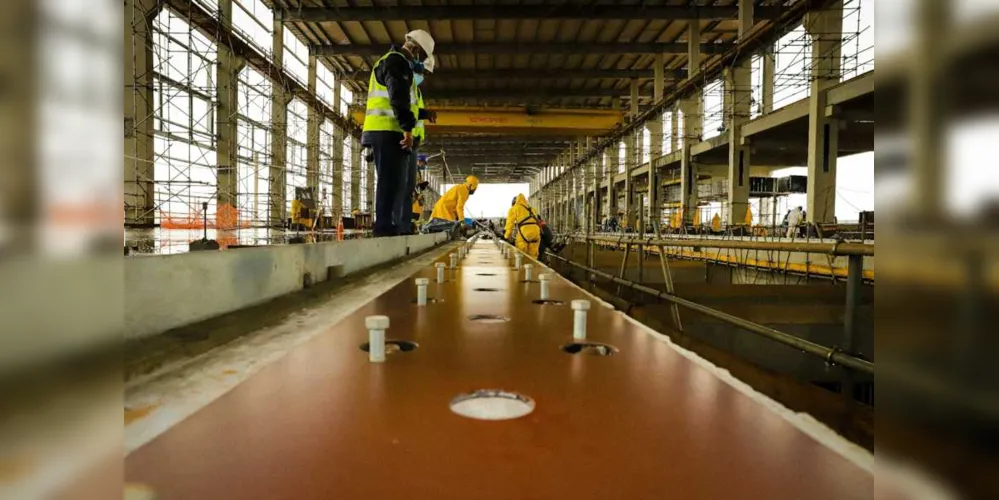Máquina é montada em Ortigueira