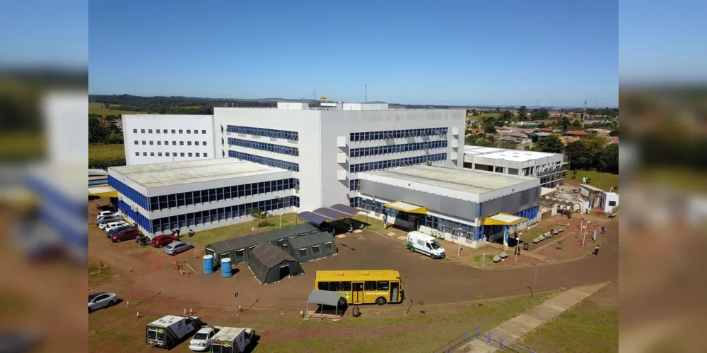 Hospital Universitário da Universidade Estadual de Ponta Grossa -  Ponta Grossa, 23/04/2020  -  Foto: José Fernando Ogura/AEN