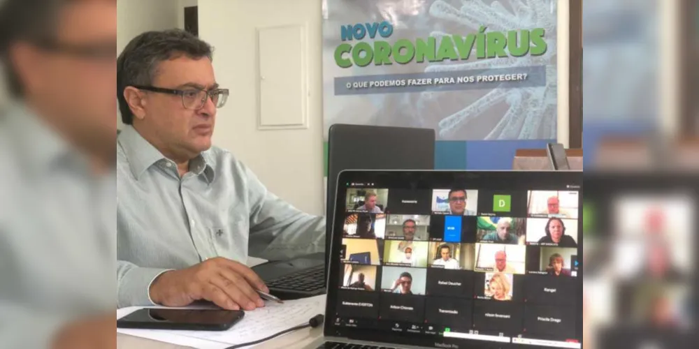 Reunião remota foi realizada pela Frente Parlamentar do Coronavírus da Assembleia Legislativa do Paraná