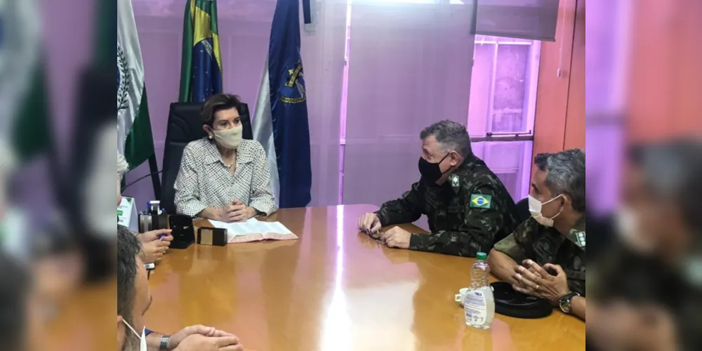 Durante a reunião, o grupo alinhou sobre a visita do Comando do Exército Brasileiro a Ponta Grossa no dia 27 de abril