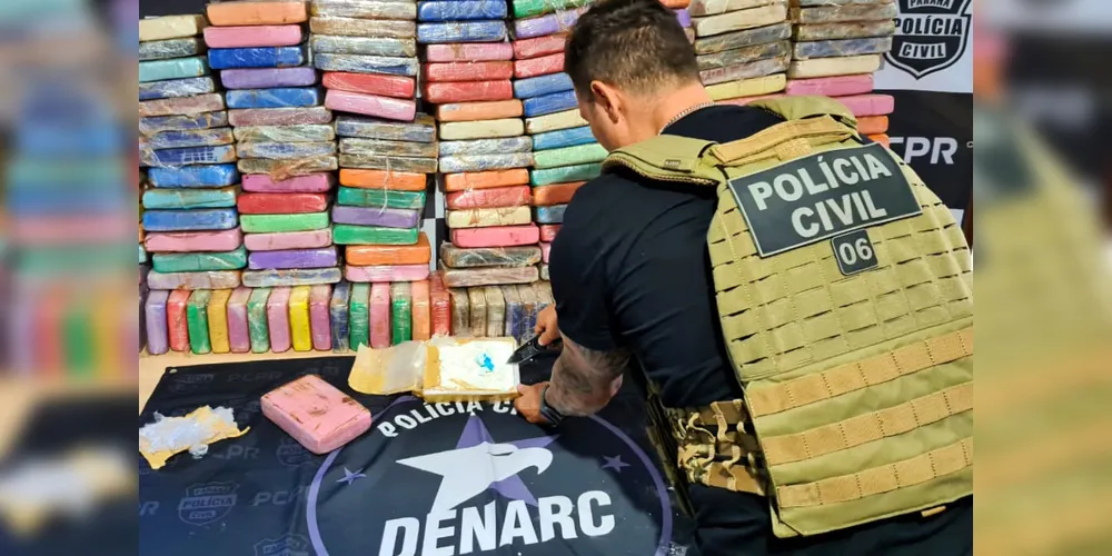 PCPR retira quase 700 quilos de cocaína pura do crime organizado em menos de duas semanas  - Curitiba, 08/04/2021  -  Foto: Divulgação PCPR