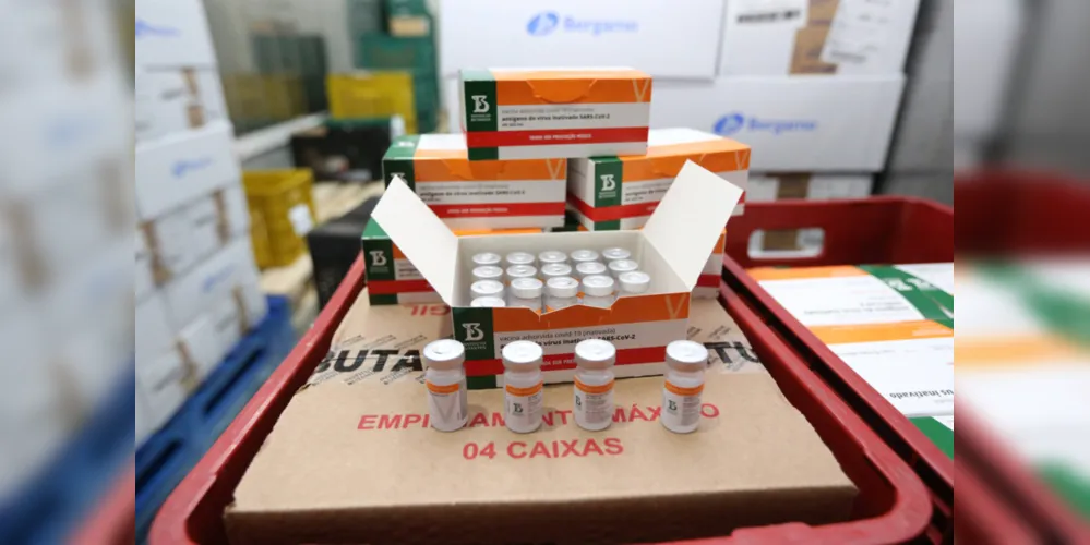 Imagem ilustrativa da imagem PR recebe novas doses da Coronavac e distribui 367 mil vacinas