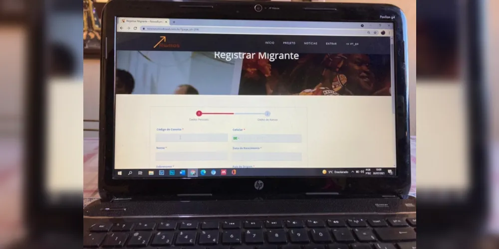 O cadastro pode ser preenchido pelo próprio migrante