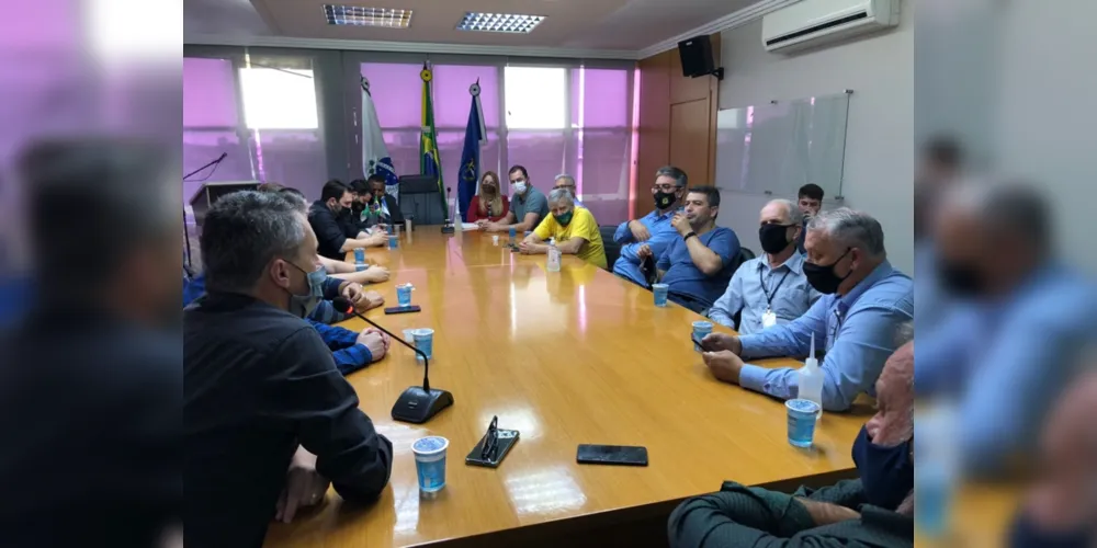 Reunião aconteceu na Prefeitura Municipal de Ponta Grossa (PMPG).