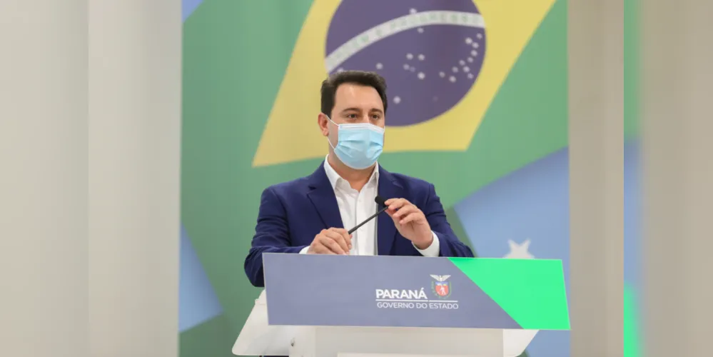 Governador do Paraná, Carlos Massa Ratinho Junior (PSD).