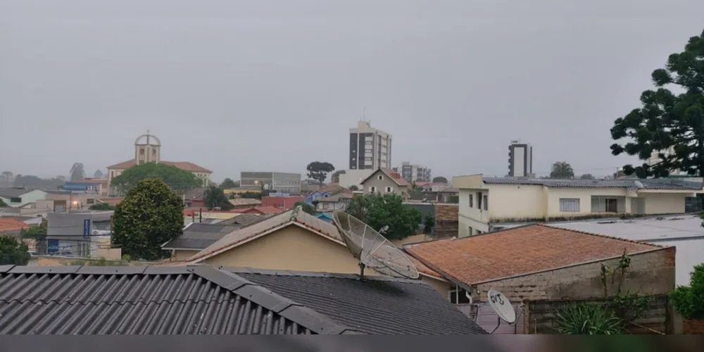 O Simepar prevê mais de 80 milímetros de chuva neste fim de semana em Ponta Grossa. 