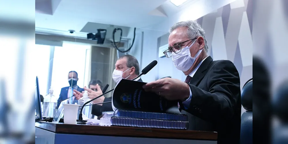 Relator da Comissão Parlamentar de Inquérito, senador Renan Calheiros (MDB).