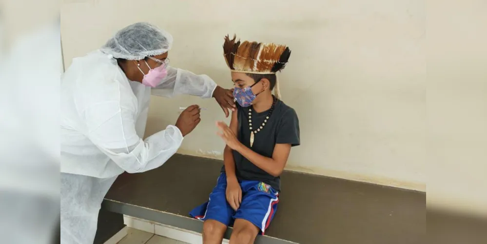 Imagem ilustrativa da imagem Paraná inicia vacinação de crianças indígenas