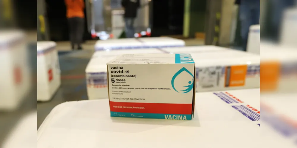 Vacinas contra a Covid-19 chegaram nesta quarta-feira (20)