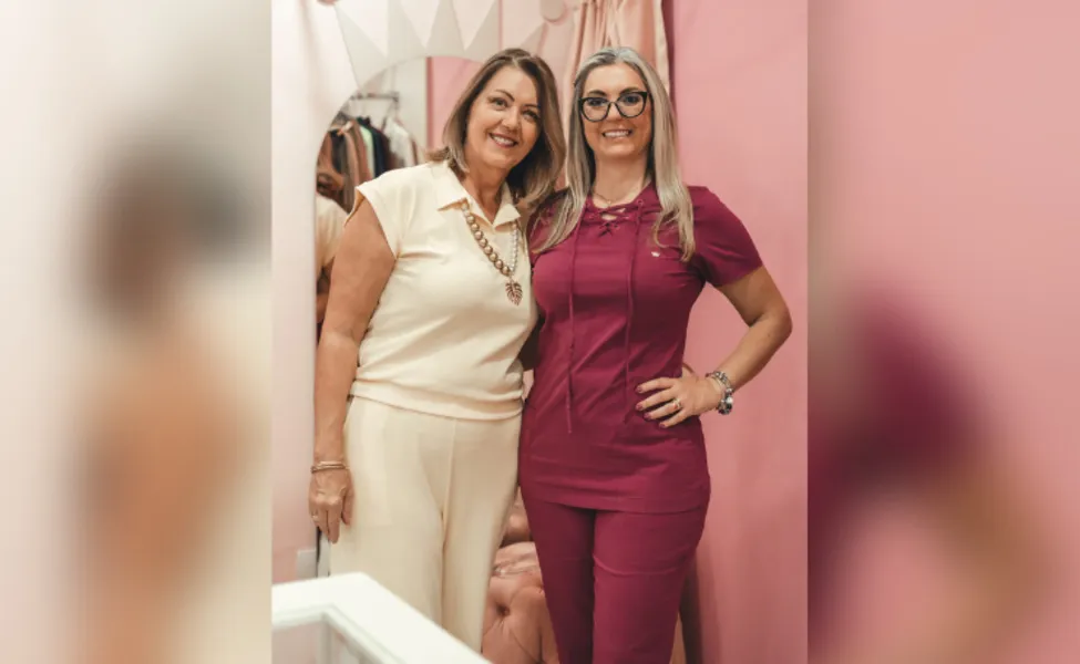 As empresárias Silviane S. Calixto e Bianca Calixto