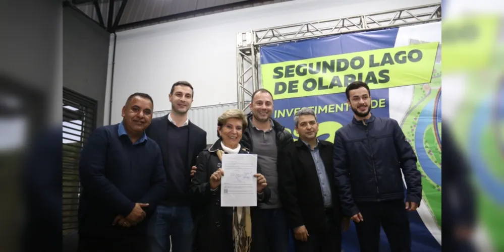 A cerimônia de assinatura da licitação da primeira fase foi realizada no Centro Municipal de Educação Ambiental