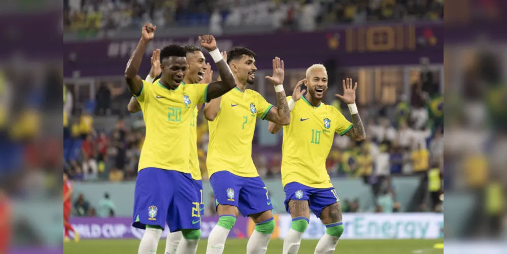 Imagem ilustrativa da imagem Brasil goleia a Coreia do Sul e enfrenta a Croácia nas quartas da Copa