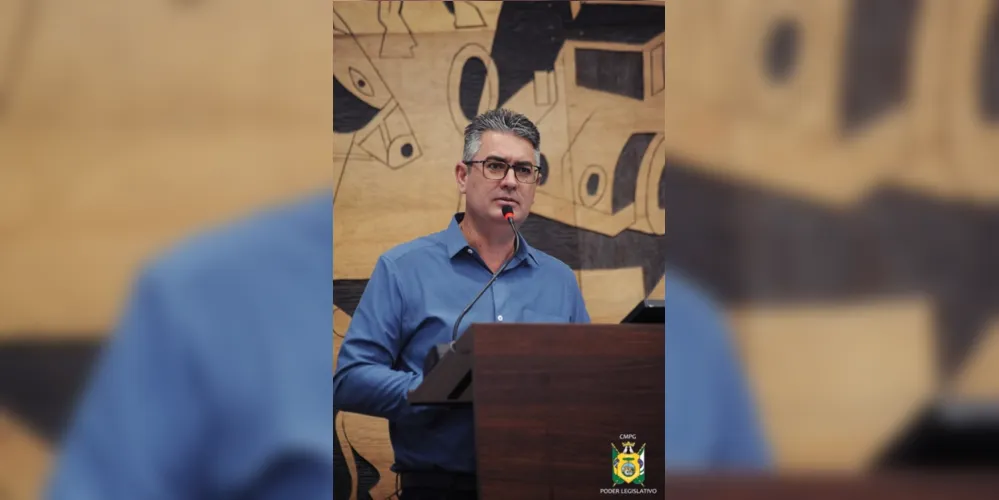 Julio Kuller (MDB) no plenário da Câmara Municipal.