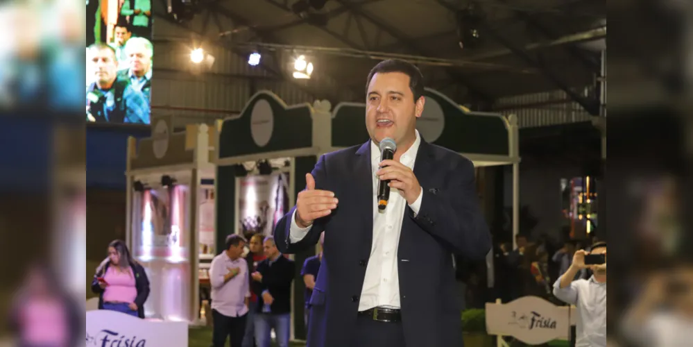 O governador Carlos Massa Ratinho Junior participou da ExpoFrisia e Digital Agro