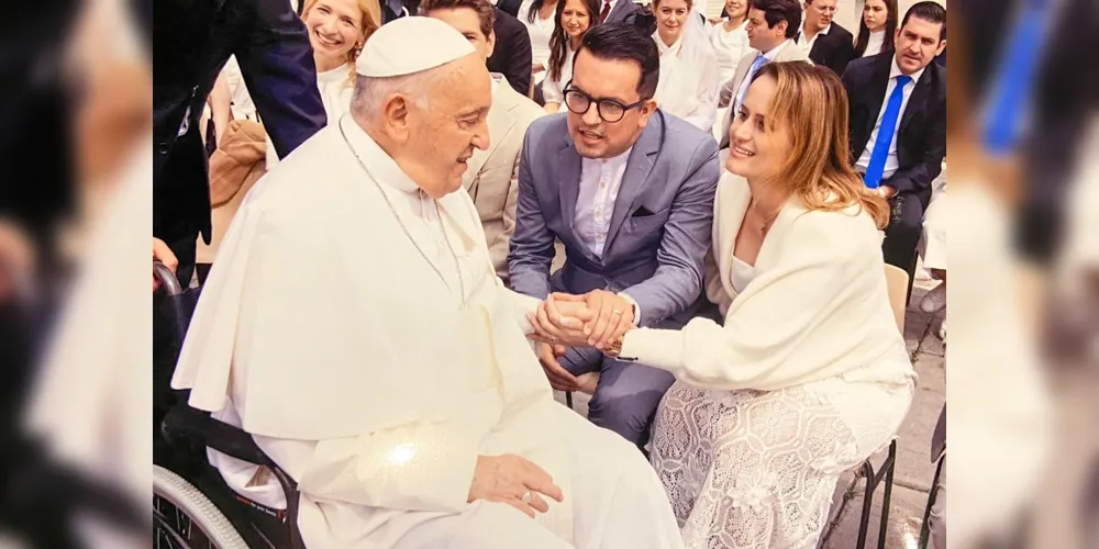A benção matrimonial do Papa era um desejo do casal desde o casamento