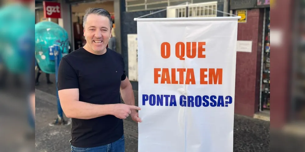 O pré-candidato à Prefeitura pelo Solidariedade, Elizeu Kocan, esteve no Calçadão