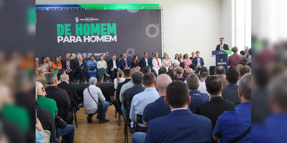 Ratinho Junior participa do lançamento do programa 'De Homem para Homem'