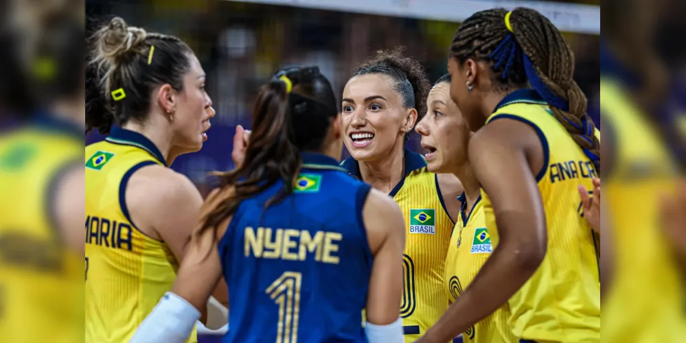 No vôlei, o Brasil estreou com grande vitória