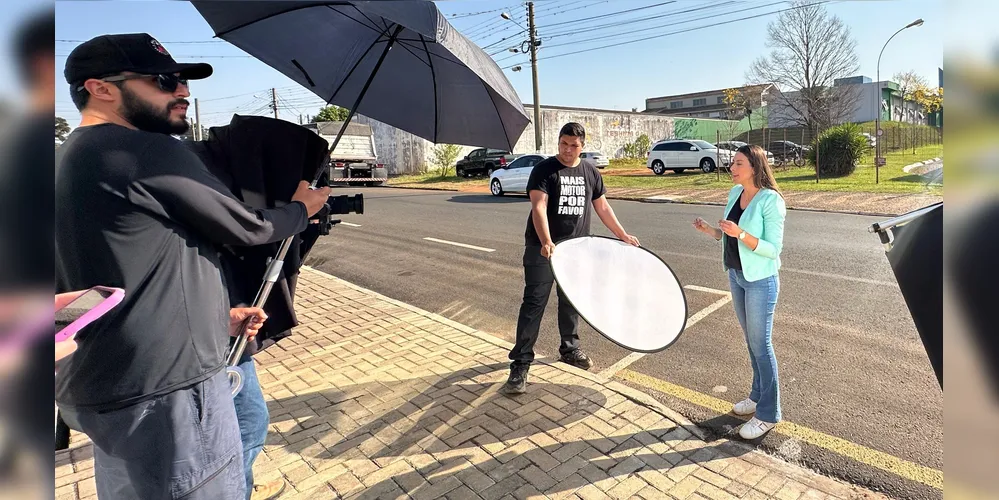 Mabel Canto (PSDB) realizou gravações de campanha, nesta terça-feira (3)