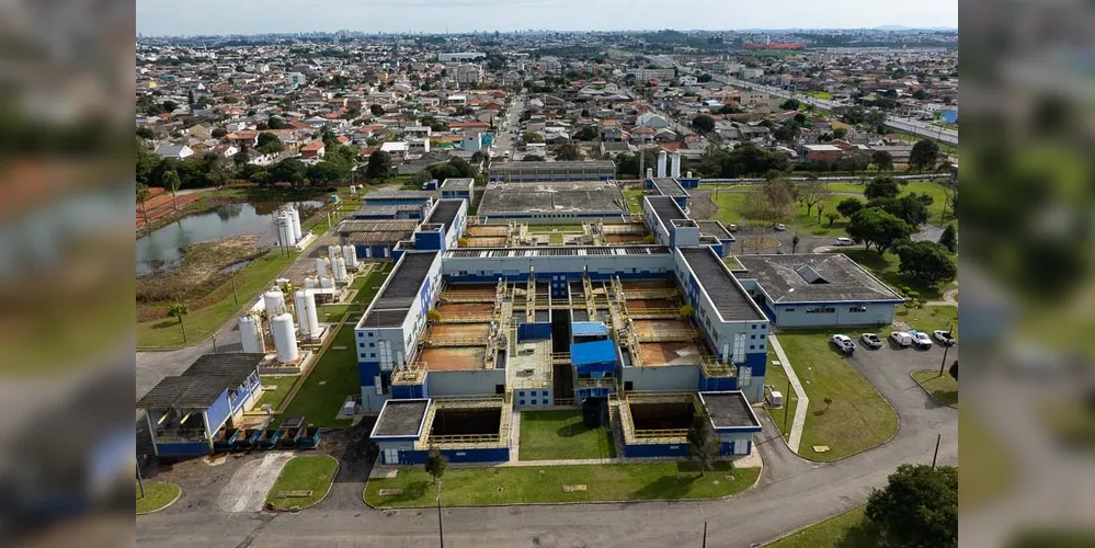 Estação de Tratamento de Água Iraí faz parte do Sistema de Abastecimento Integrado de Curitiba (SAIC)