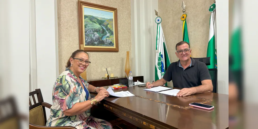 O prefeito de Tibagi, Rildo Leonardi (MDB), e a vice-prefeita Helynez Ribas (PP) concluíram a primeira semana de trabalho à frente da Prefeitura