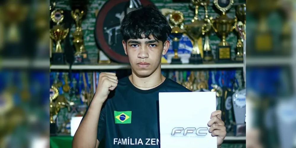 Raykon foi campeão de MMA aos 6 anos