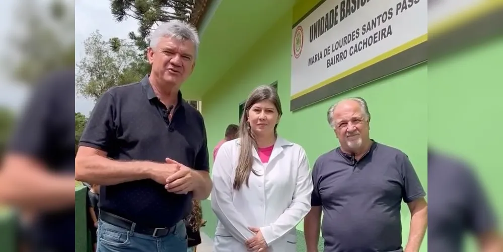 Juca Sloboda, Juliana Langner e Reginaldo Cheirubim estiveram reunidos na UBS do bairro Cachoeiras.