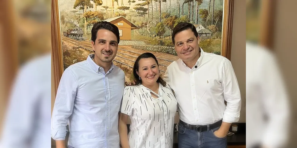 Reunião entre Emiliano Gomes, Larissa Mazepa e Sandro Alex aconteceu nessa quarta-feira (08)