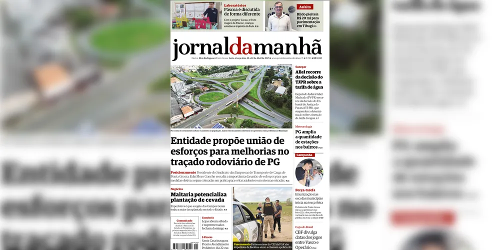 Imagem ilustrativa da imagem Capa da edição deste fim de semana (18 a 22 de abril), do JM
