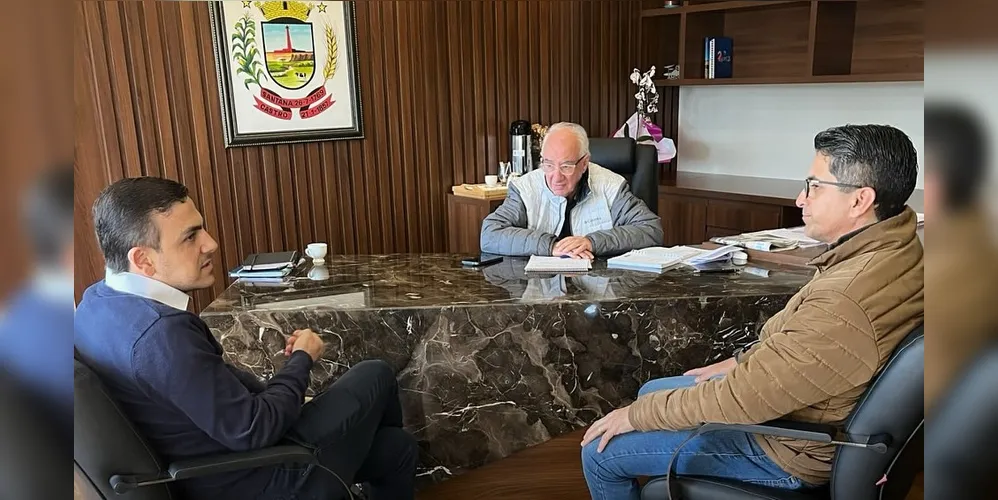 Aliel Machado, Reinaldo Cardoso e Régis Moreno estiveram reunidos