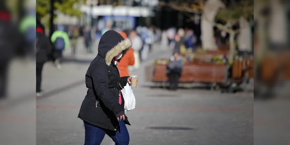 No domingo, termômetros variam entre 9ºC e 21ºC
