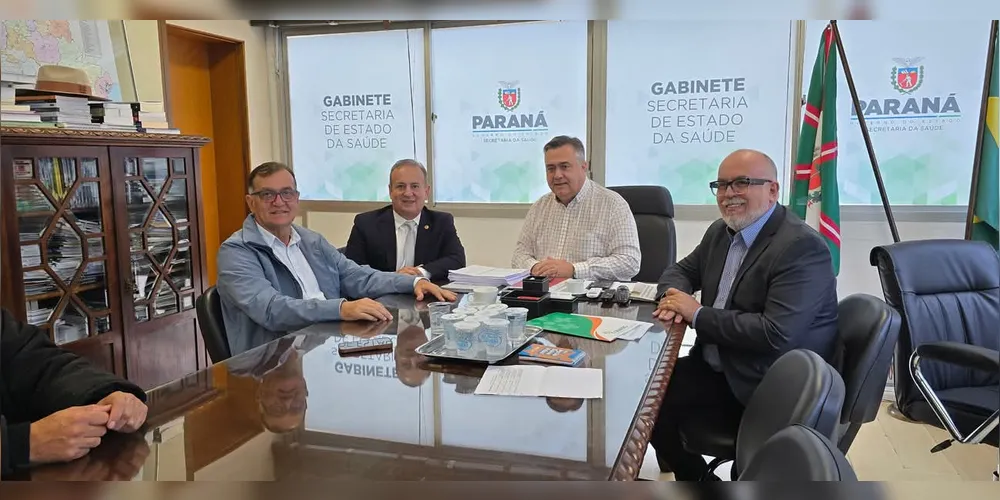 Rildo Leonardi, Beto Preto e Moacyr Fadel reunidos em Curitiba