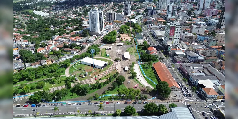 Parque Ambiental, na região central de Ponta Grossa