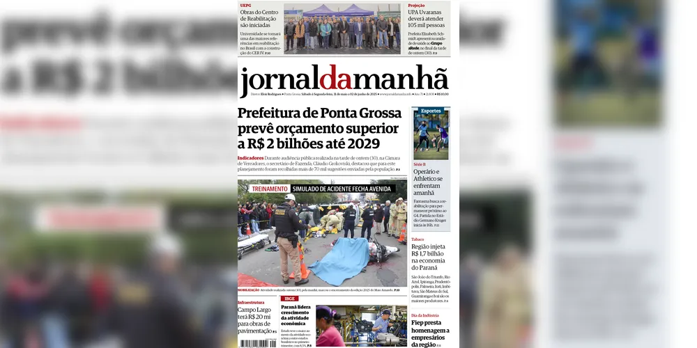 Imagem ilustrativa da imagem Capa da edição deste fim de semana (31/05 a 02/06), do JM