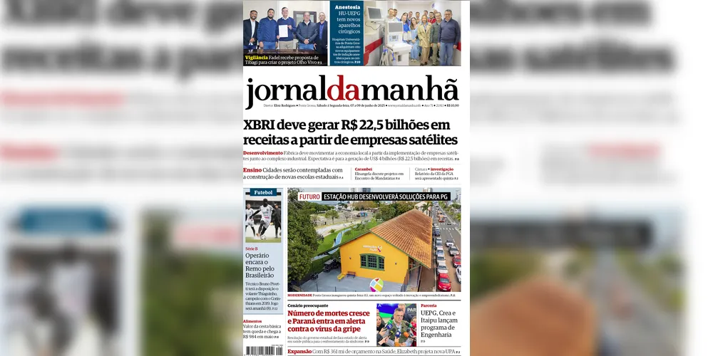 Imagem ilustrativa da imagem Capa da edição deste fim de semana (07/08 e 09/06/2025), do JM