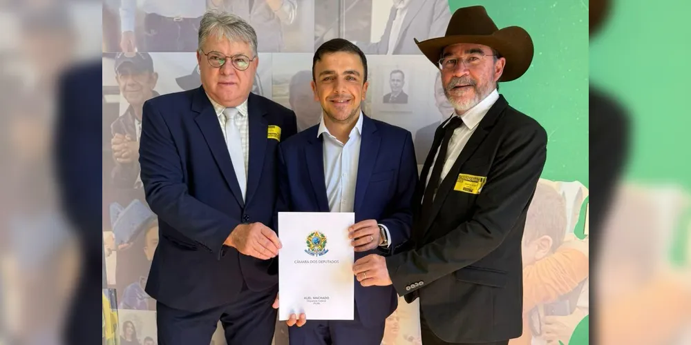 Altamir Sanson, Aliel Machado e José Ailton Vasco estiveram reunidos em Brasília no início do ano
