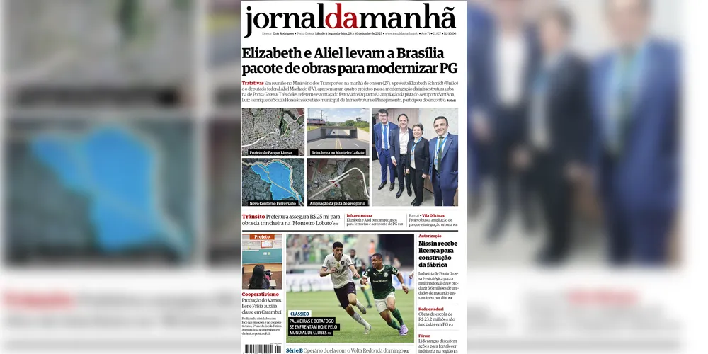 Imagem ilustrativa da imagem Capa da edição deste fim de semana (28/29 e 30/06/2025), do JM