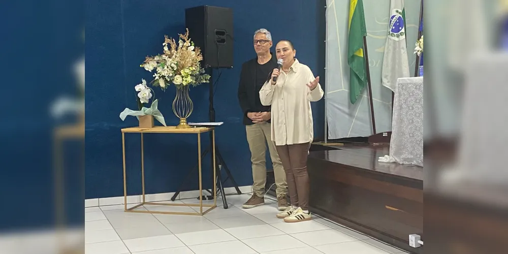 A prefeita Fernanda Sardanha discursou durante a reunião