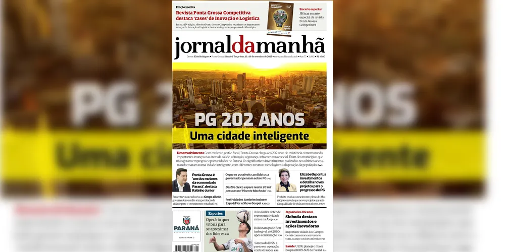 Imagem ilustrativa da imagem Capa da edição deste fim de semana (13/14 e 15/09/2025), do JM