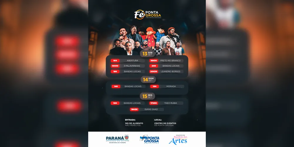 O festival integra as comemorações dos 202 anos do município e vai reunir grandes nomes da música gospel